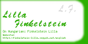 lilla finkelstein business card